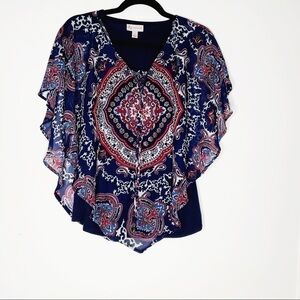 Db establishes 1962 navy blouse with overlay